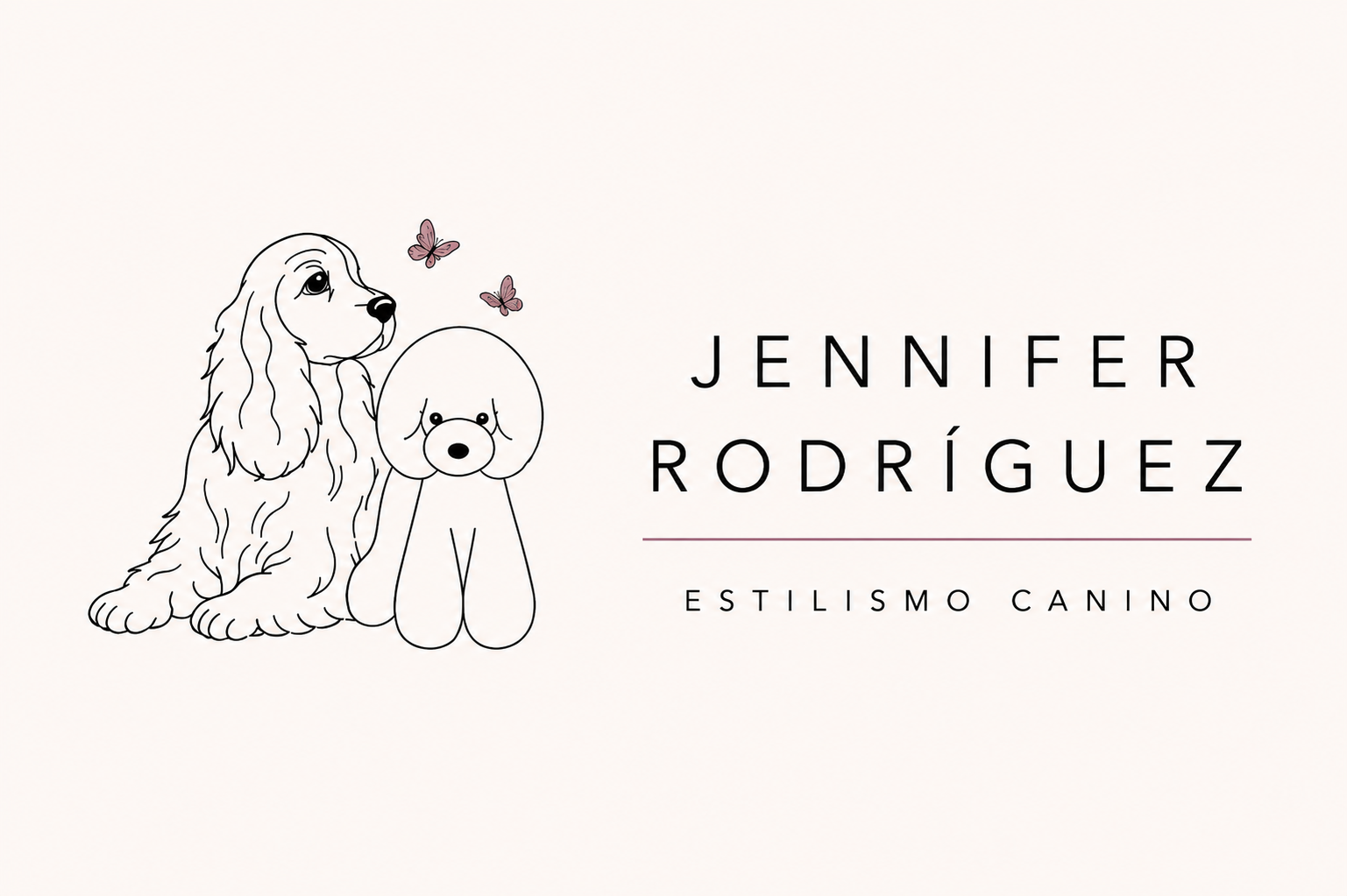 Logotipo de Jennifer Rodriguez Estilismo canino
